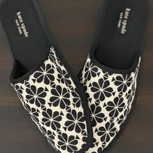 Kate Spade Flower Jacquard Dove Slippers